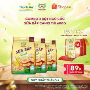 Combo 3 Bột Ngũ Cốc Sữa Bắp Canxi